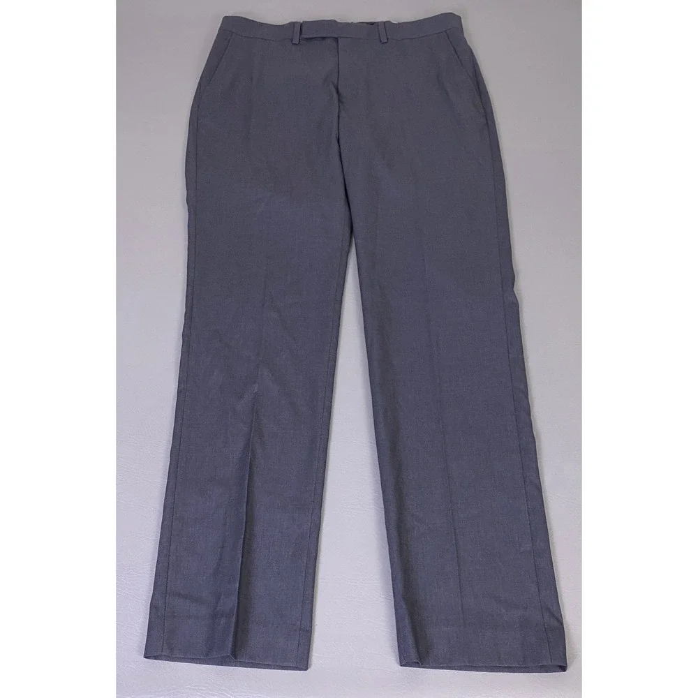 Kenneth Cole Reaction Techni-Cole Dress Pants Men's 33x32 Grey Stretch New‎ NWT